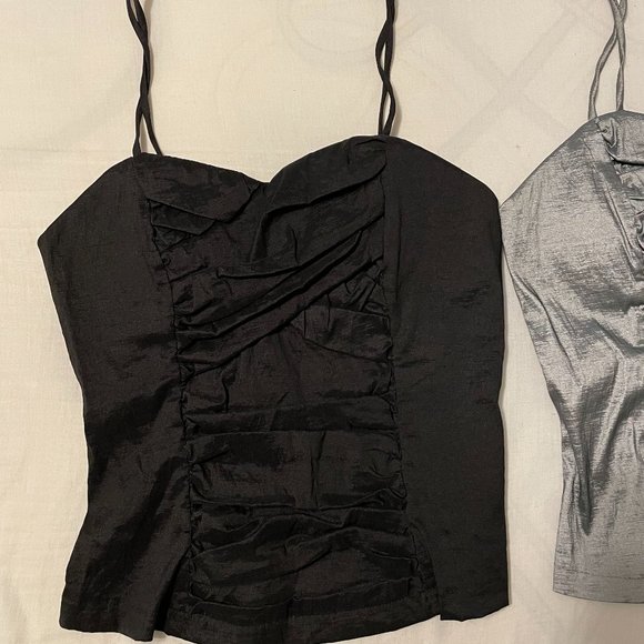 2 women Corsets - black/silver , size large - Picture 2 of 9